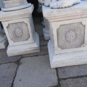 oszlop kazettás virágmintás 39cm