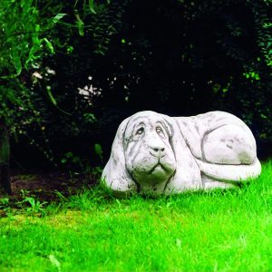 kutya basset hound fekvő