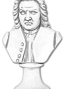 Johann Sebastian Bach mellszobor