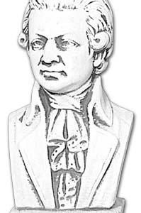 Mozart mellszobor