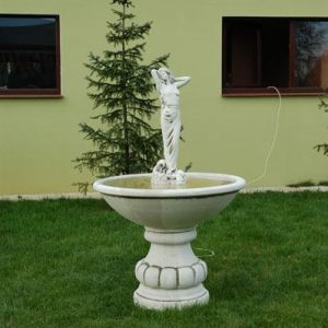 Egytálcás szökőkút nyújtózkodó női alakkal (átmérő 90cm)