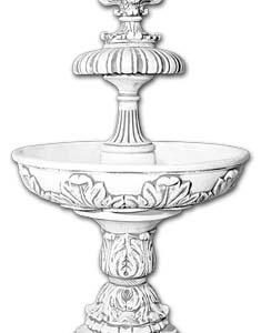Egytálcás szökőkút liliommal díszes talppal (átmérő 108cm)