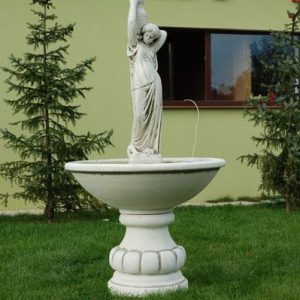 Nő korsóval a vállán egytálcás szökőkút (átmérő 90cm)