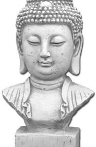 Indiai Buddha mellszobor