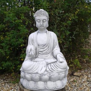 Indiai Buddha lótusz trónon