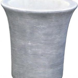 Kerek íves csíkos váza 30cm