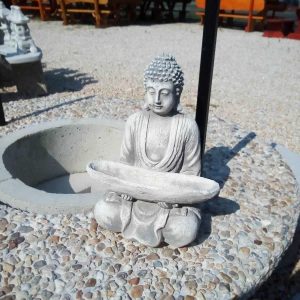 Indiai Buddha nagy tállal 28cm