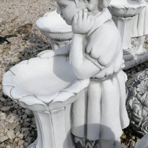 kislány madáritatóval 59cm